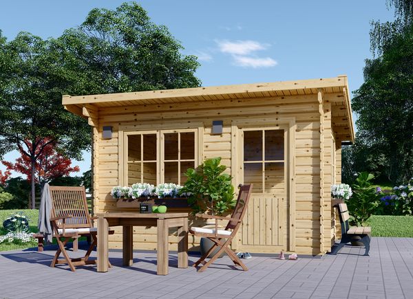 Caseta de jardín de madera NINA (44 mm), 6x6 m, 36 m²