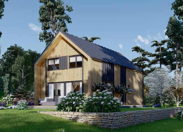 Casas de madera de 100 m² de las que se enamorará