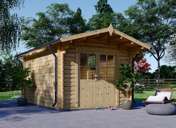 Caseta de jardín de madera LILLE (34 mm), 5x5 m, 25 m²