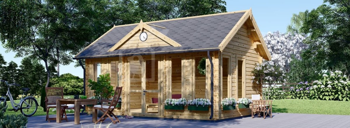 Caseta de jardín de madera ESSEX (44 mm), 5x4 m, 20 m²