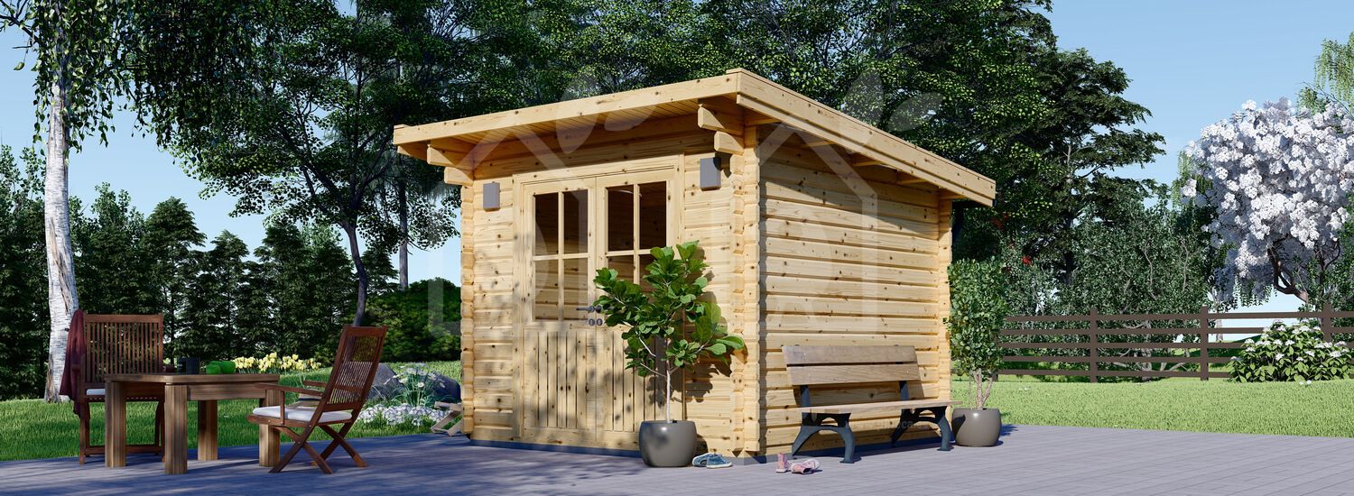 Caseta de jardín de madera MALTA (34 mm), 3x3 m, 9 m²