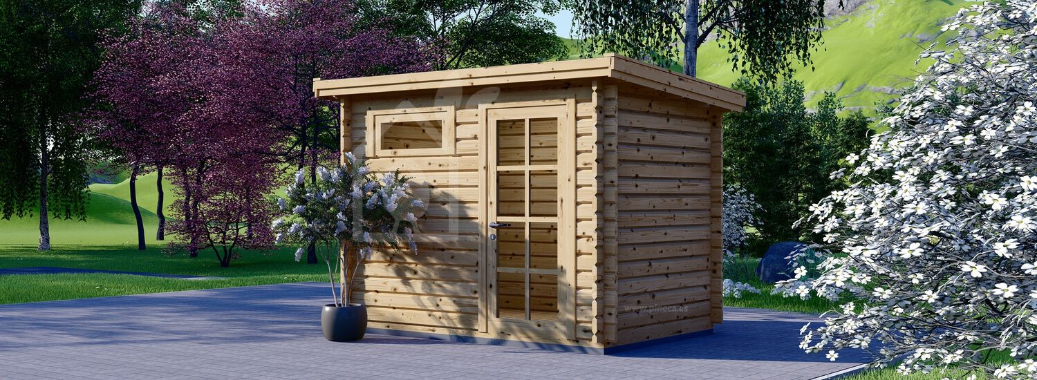 Caseta de jardín de madera MODERN (28 mm), 3x2 m, 6 m²