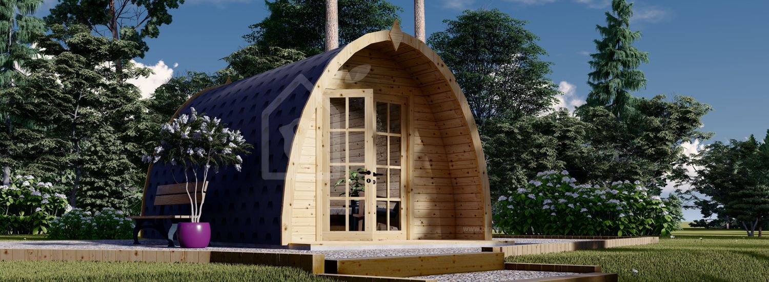 Caseta de jardín de madera BRETA (28 mm), 3x5 m, 15 m²